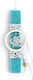 Easter Candle Flat Blue