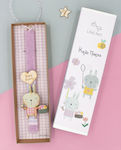 Easter Candle Square with Box Pink 3058