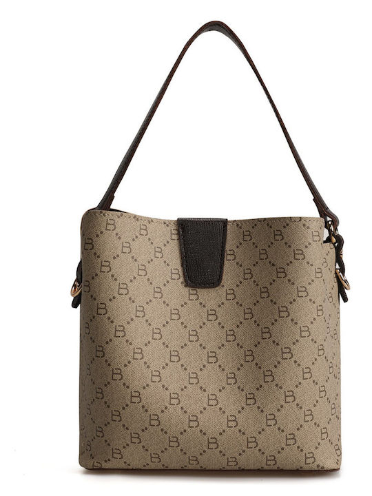 Damentasche Schultertasche Beige