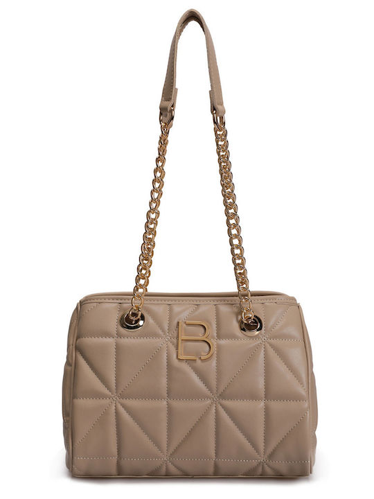 Damentasche Schultertasche Beige