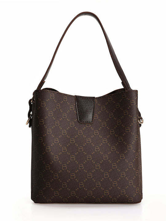 Set Damentasche Schultertasche Braun