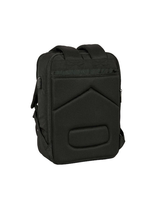 Safta Stoff Rucksack mit USB-Anschluss Schwarz