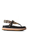 Uno Aztec Women's Flat Sandals Black