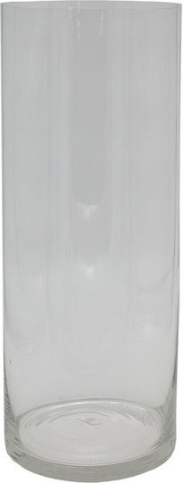 Vase Glas Transparent Φ18xΥ46cm