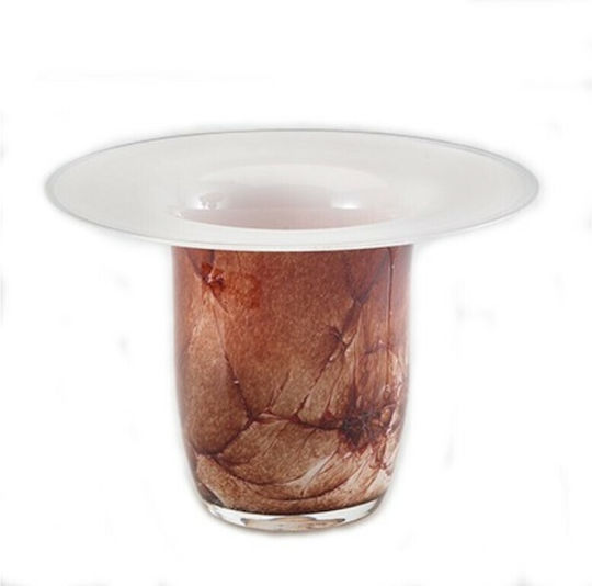 Morava Kristall Vase Braun F29xU20cm