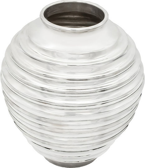 Savvas Design Декоративна ваза Silver Сребрист 10x10x12см 1бр