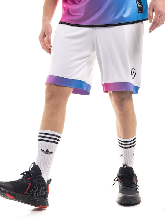 Men's Athletic Shorts White