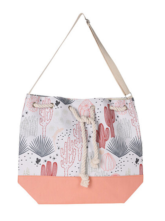 Fabric Beach Bag Multicolour