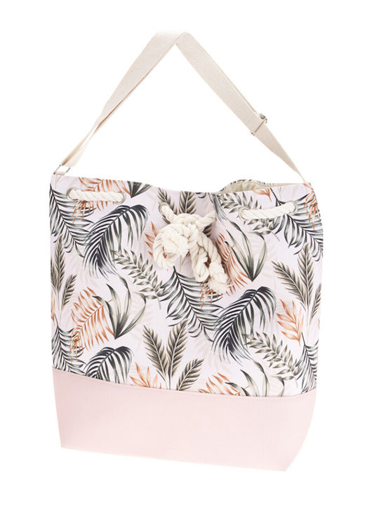 Fabric Beach Bag Floral Multicolour