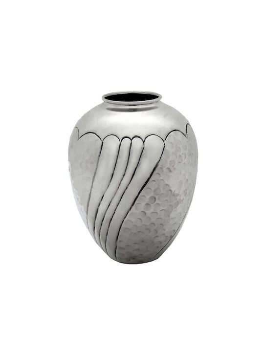 Savvas Design Decorative Vase Silver 8.5x8.5x12cm