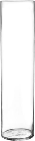 Palma Emporio Vază De Podea Din Sticlă Transparentă Φ20xÎ80cm