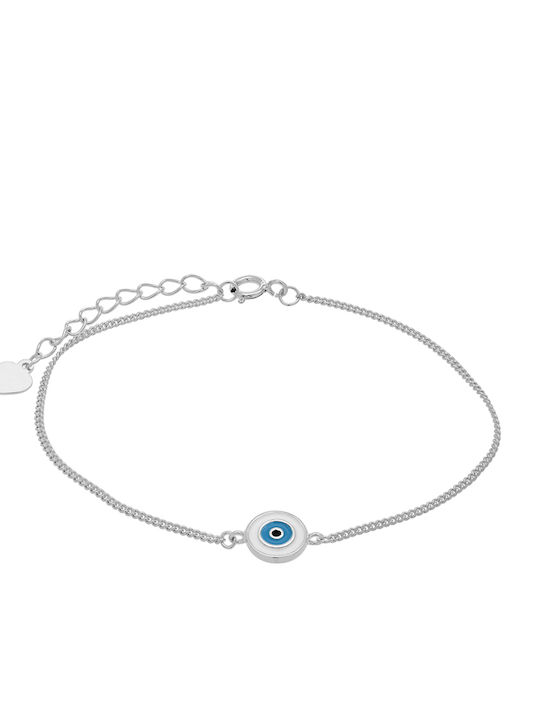 Prince Silvero Bracelet Chain with design Eye made of Silver