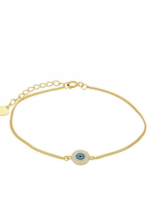 Prince Silvero Bracelet with design Eye made of Silver Gold Plated