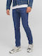 Jack & Jones Ανδρικό Παντελόνι Τζιν Ελαστικό σε Slim Εφαρμογή Μπλε