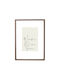 Wooden Wall-Mounted Photo Frame With Gray Frame