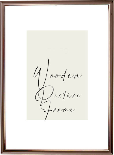Wooden Wall-Mounted Photo Frame With Gray Frame