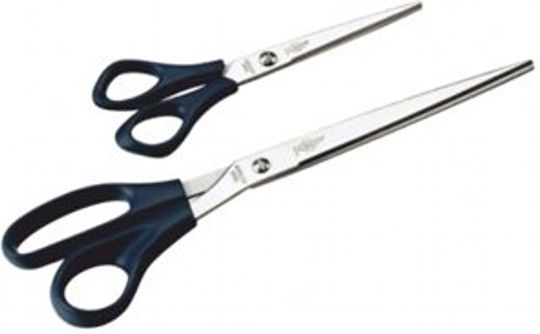 All About Office Schere für Handwerksarbeiten 16cm mit Metallisch Klinge Schwarz 1Stück
