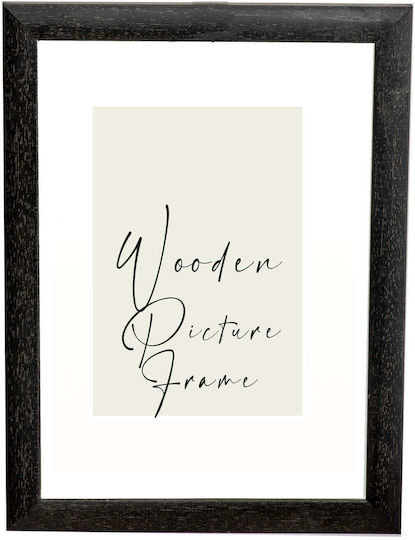 Wall-mounted Wooden Photo Frame with Black Frame