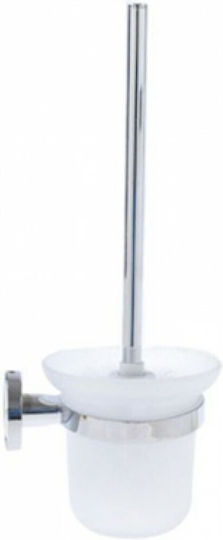 Tpster Glas Badezimmer Toilettenbürste Silber
