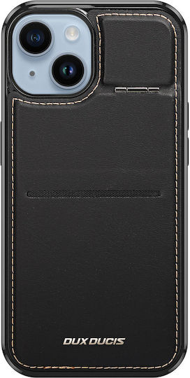 Dux Ducis RFID Blocking Back Cover Δερματίνης / Σιλικόνης με Υποδοχή για Κάρτες Μαύρο (iPhone 14 Plus)