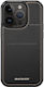 Dux Ducis RFID Blocking Umschlag Rückseite Synthetisches Leder / Silikon mit Kartenhalter Schwarz (iPhone 14 Pro)
