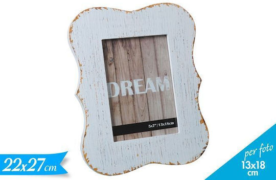 General Trade Wand Fotorahmen aus Holz mit Weißem Rahmen