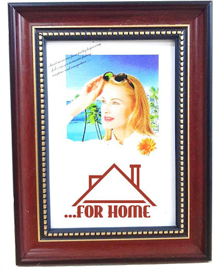 Mulex Wooden Photo Frame with Burgundy Frame