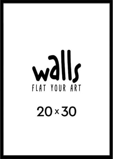 Walls Κορνίζα Τοίχου με Μαύρο Πλαίσιο Ξύλινη 20x30