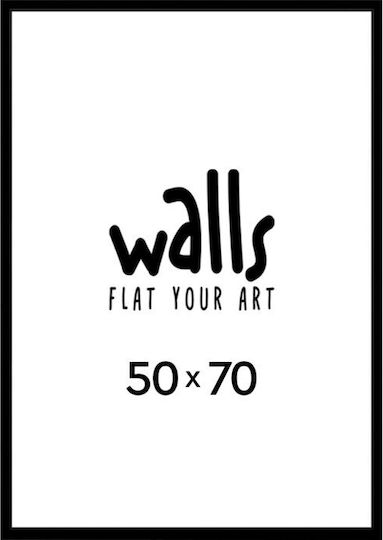 Walls Κορνίζα Τοίχου Ξύλινη με Μαύρο Πλαίσιο