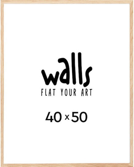 Walls Κορνίζα Τοίχου με Μπεζ Πλαίσιο Ξύλινη 40x50