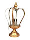 Faitakis Pack Kerzenhalter Metall in Gold Farbe 16x16cm 1Stück