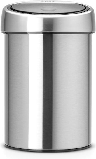 Brabantia Inox Καλαθάκι Μπάνιου 3lt Ασημί