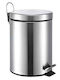 Import Hellas Inox Καλαθάκι Μπάνιου 5lt Ασημί