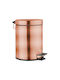 Bronze Art Μεταλλικό Καλαθάκι Μπάνιου Soft Close 5lt Χάλκινο