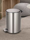 Inter Ceramic Inox Badezimmer Mülleimer 5Es Silber