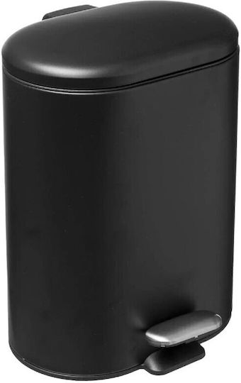 5Five Metallic Bathroom Basket Soft Close 6lt Black