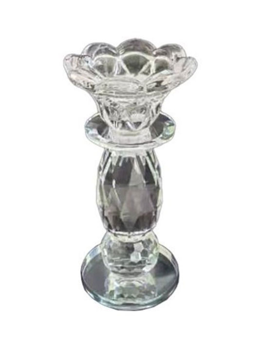 Candle Holder Crystal in Transparent Color 7x7cm 1pcs