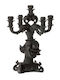 Seletti Candle Holder Porcelain 5 Seats in Black Color 48cm 1pcs