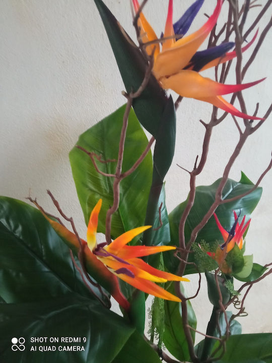 Plantă Artificială în Ghiveci Pasărea Paradisului 120cm