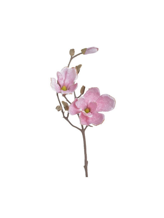 Künstlicher Dekorativer Zweig Magnolie Rosa 52cm 1Stück