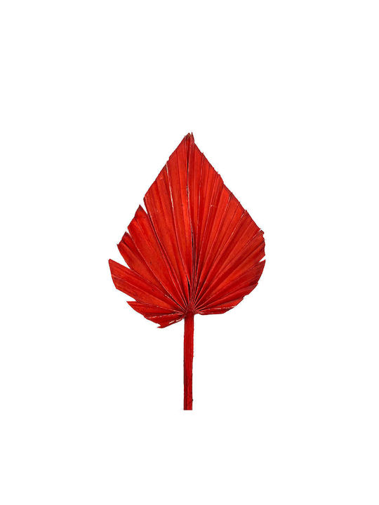 Artificial Decorative Branch Palm Tree Red 1pcs