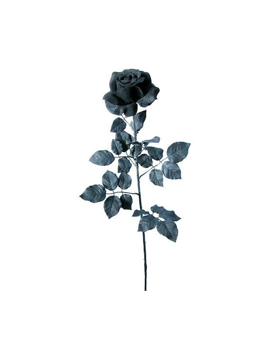 Artificial Decorative Branch Rose Black 80cm 1pcs