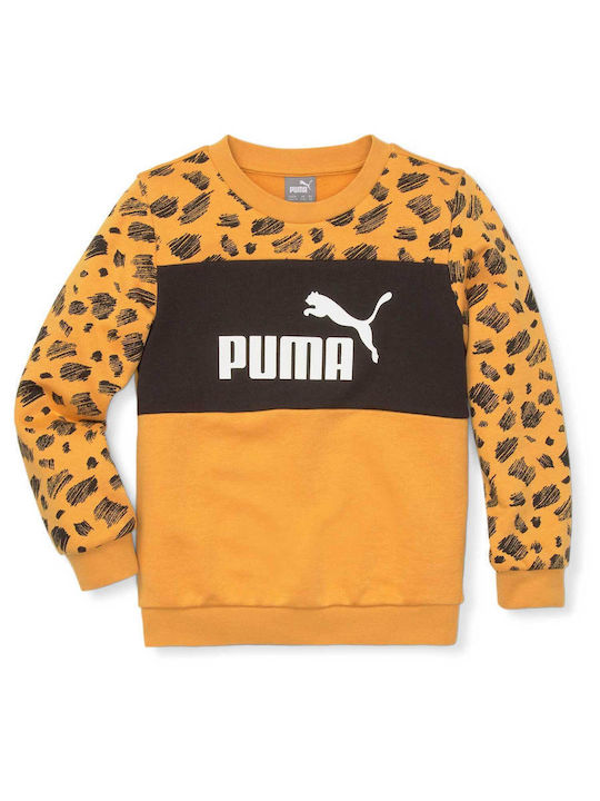 Puma Παιδικό Φούτερ Κίτρινο