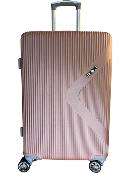 Ormi Valiză Mare De Călătorie Dură Rose Gold Cu 4 Roți Înălțime 75 Cm