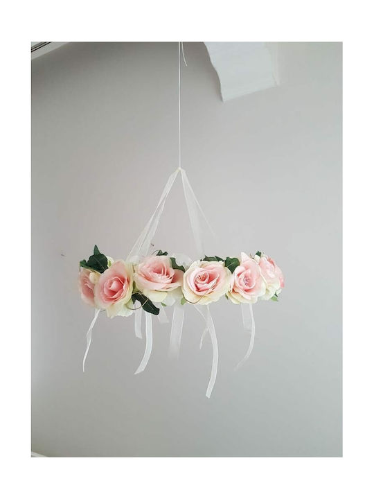 Wreath from Artificial Plants Rose Pink 60cm 1pcs