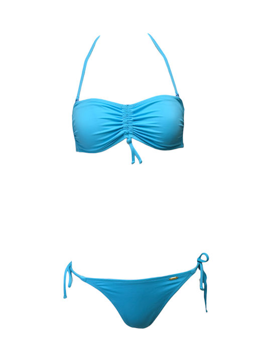 Apple Boxer Bikini-Set Hellblau