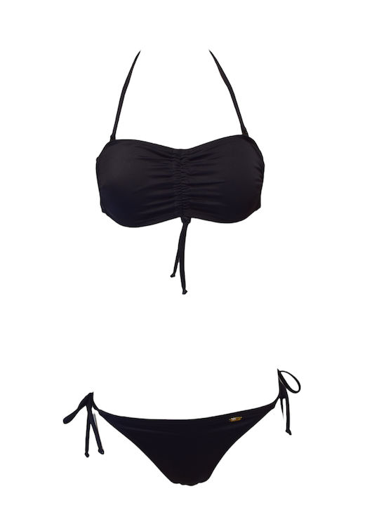 Apple Boxer Bikini-Set Schwarz