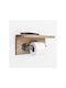 Hanah Home Wall-mounted Paper Holder Wooden Brown