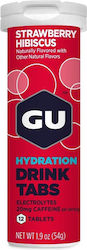 GU Hydration Drink με Γεύση Strawberry Hibiscus 12 αναβράζοντα δισκία