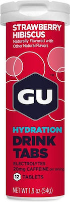 GU Hydration Drink Strawberry Hibiscus 12 eff. tabs
